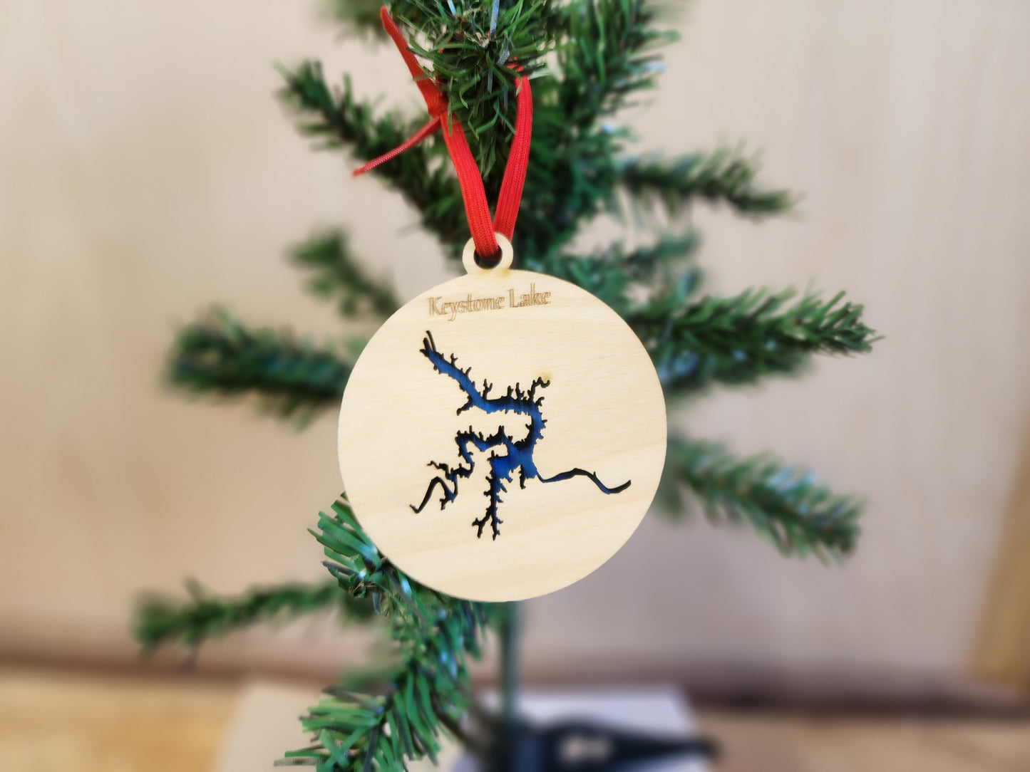 Lake Keystone Christmas Ornament
