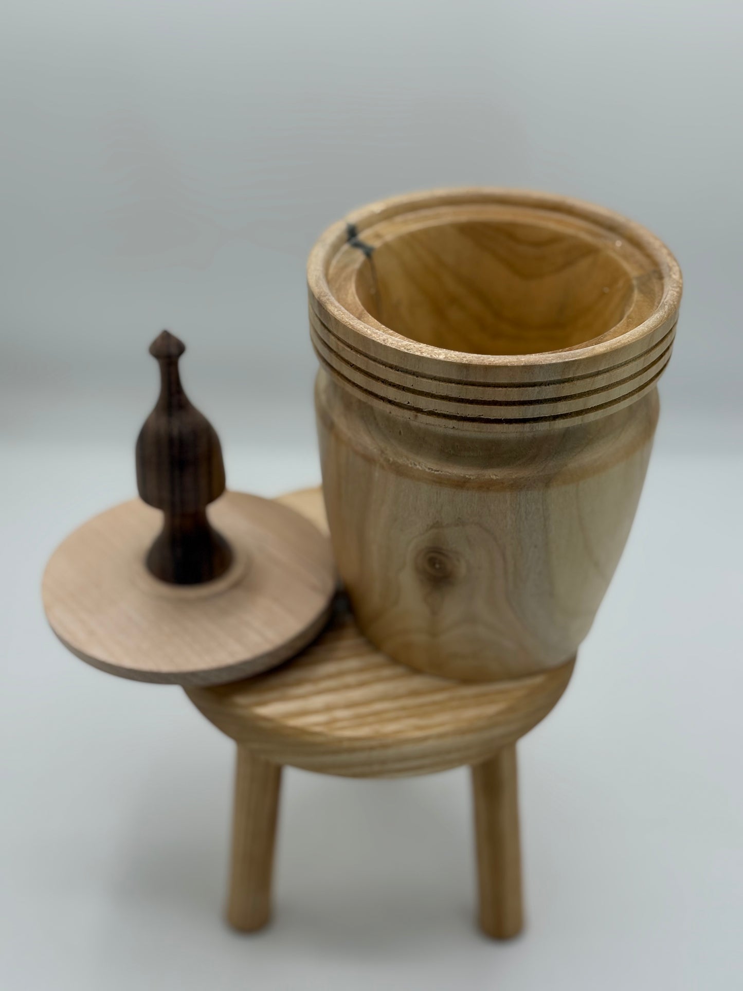 One of a Kind Hollow Form-Turned Wood Decor