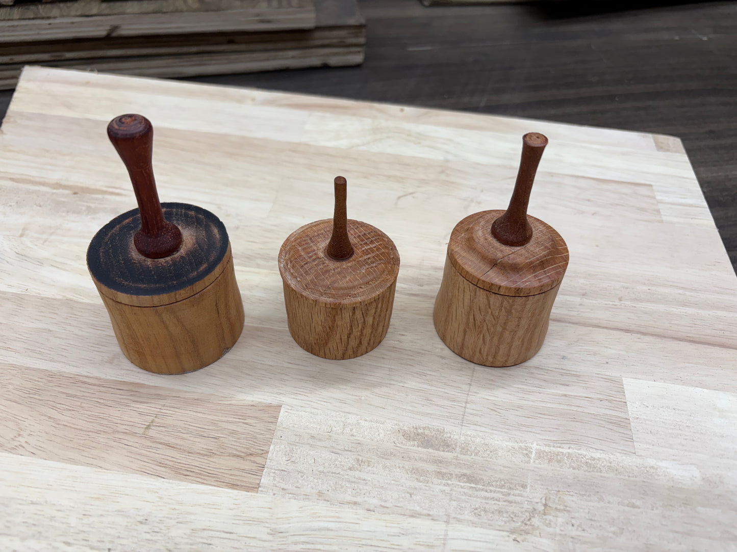 Wood Top, Gift for Office Mate, Gift Made From Wood, Office Gadgets, Desk Decor, Wooden Tops