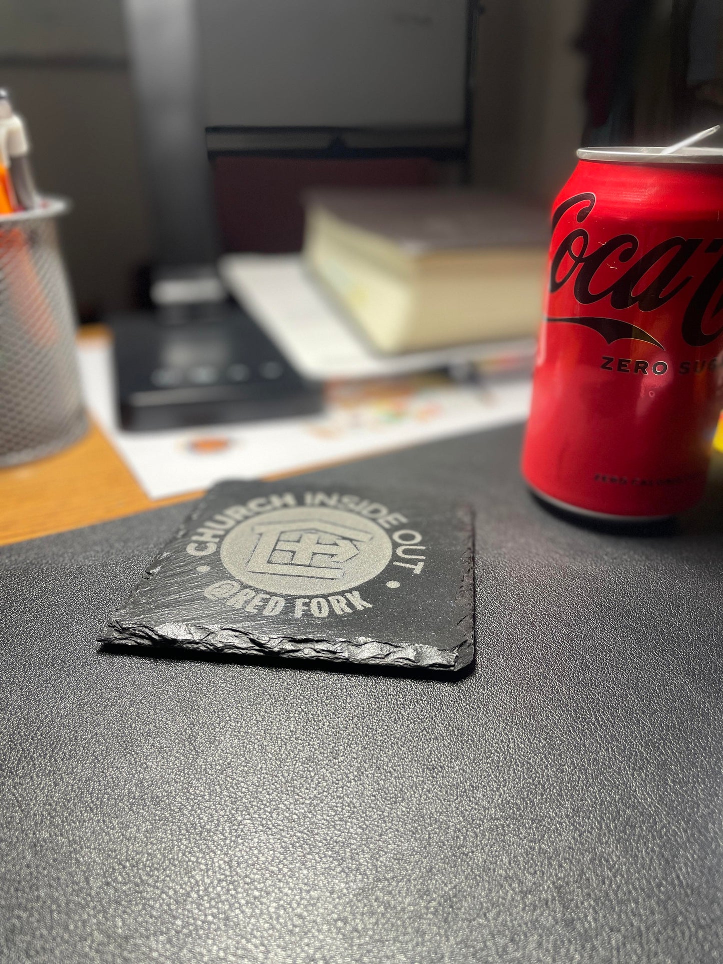 Custom Slate Coaster, Custom Coaster, Slate With Heart, Custom Location Gift, Slate Coasters, Moving Gift, Set Of 4 Coaster