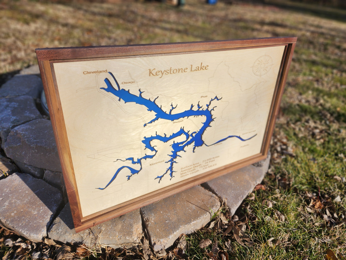 Custom Lake Map, Custom Island map, nautical decor, Island house Decor, fishing map
