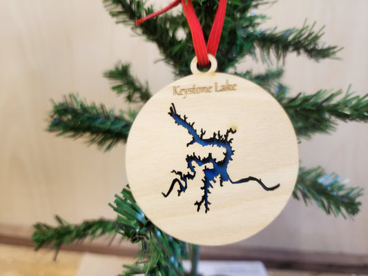 Lake Keystone Christmas Ornament