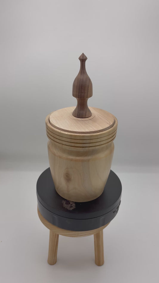 One of a Kind Hollow Form-Turned Wood Decor