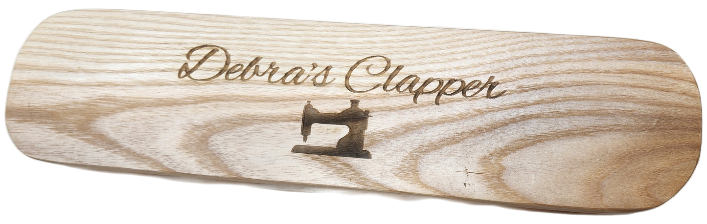 Handmade Hardwood Tailors\Quilters Clapper, Wood Quilters Gifts, personalized quilting clapper, clapper, clapper for quilting