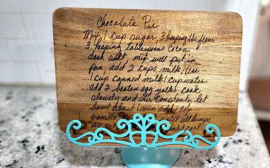 Recipe Laser Engraved on Cutting Boards